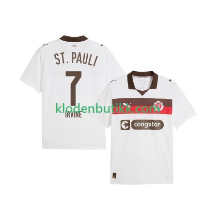 St. Pauli Jackson Irvine 7 Borte Fotballdrakt 2025/26 Kortermet
